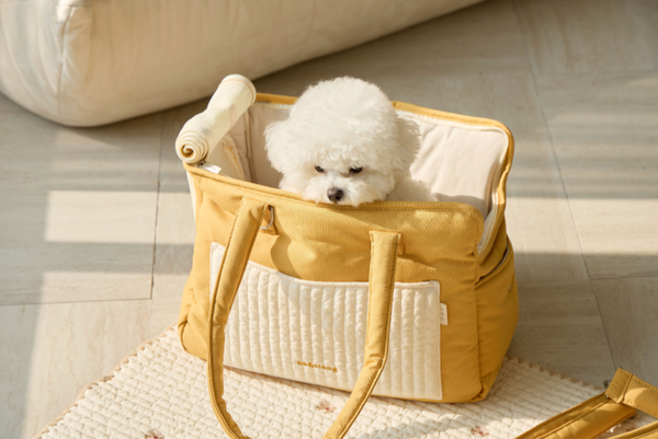 Quilted Pocket Two In One Shoulder Bag (Mustard)