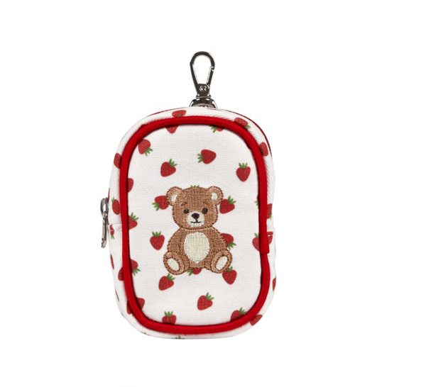 Roony Bear Poop Bag Pouch (Strawberry)