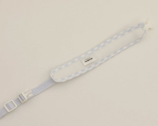 Bailey Cushioning Two-Way Leash (Powder Blue Check)