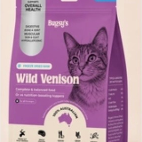 Bugsy venison freeze-dried cat food 132g