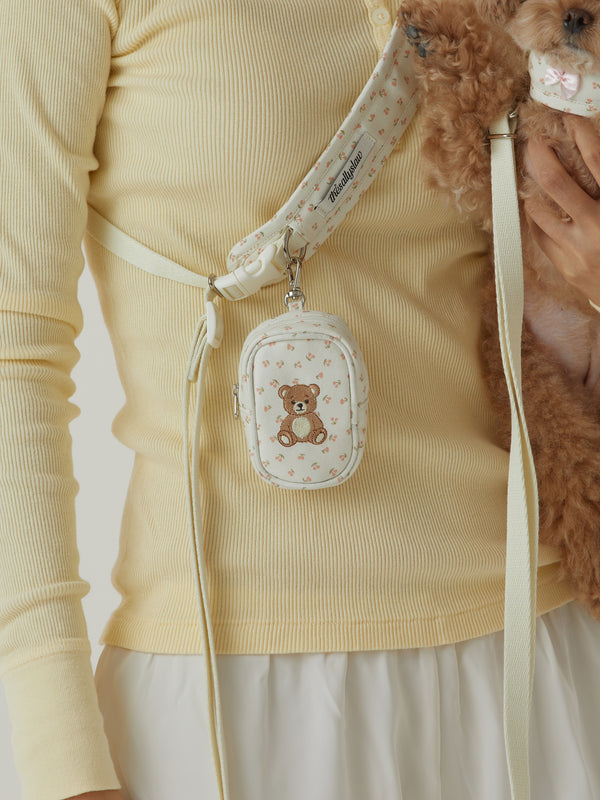 Roony Bear Poop Bag Pouch (Cherry)