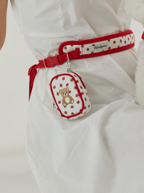 Roony Bear Poop Bag Pouch (Strawberry)
