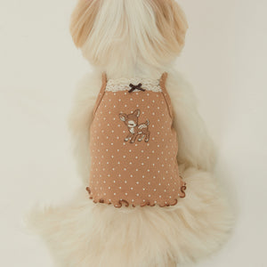 The Sally's Law Chloe Top in Latte Dot