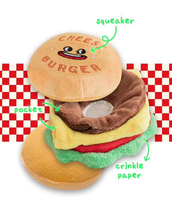 Cheese Burger Nose Work Toy