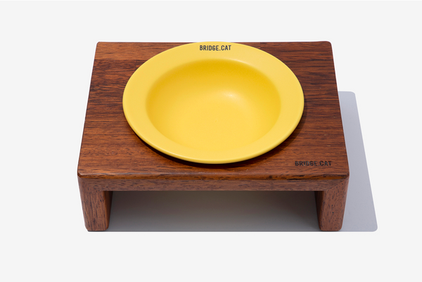 Cat Mini Dish - Yellow (Matte)