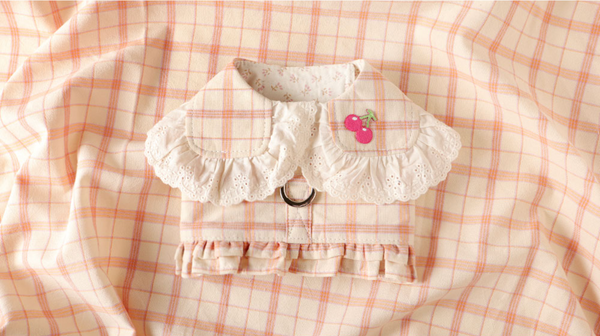 Cherry Check Harness Vest