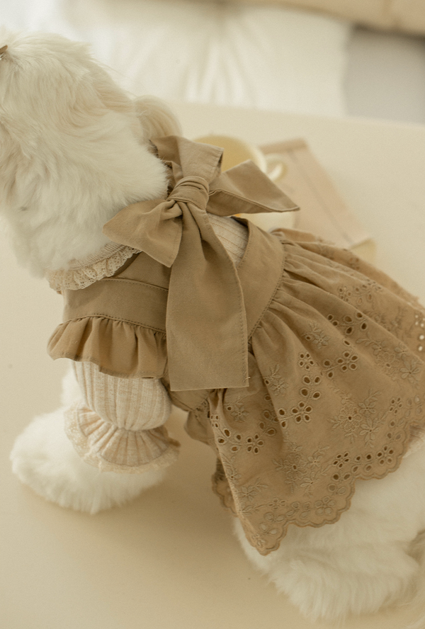 Crème Brûlée Ribbon Bustier