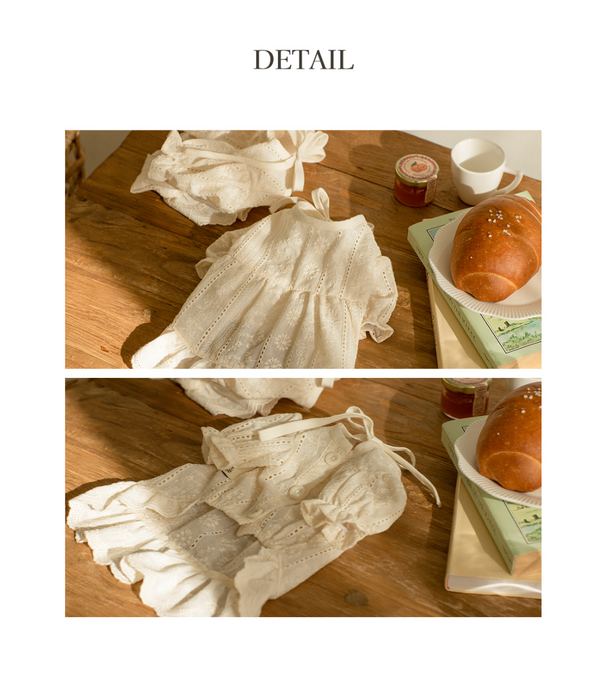 Royal Milk Tea Lace Blouse