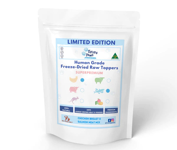 Freeze-Dried Chicken Breast and Salmon Raw Topper Mix