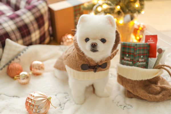 Christmas Knit Poncho Set